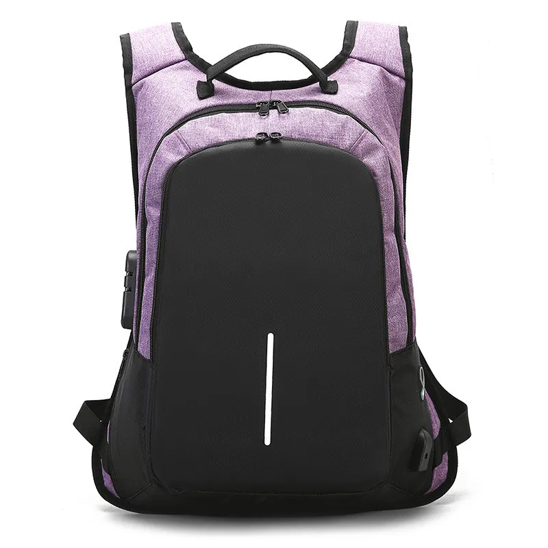 

Canvas Travel Office Backpack Men Multifunction USB Charging Bag Patchwork Male Mochila Anti Theft Rucksack Pack Laptop Backpack
