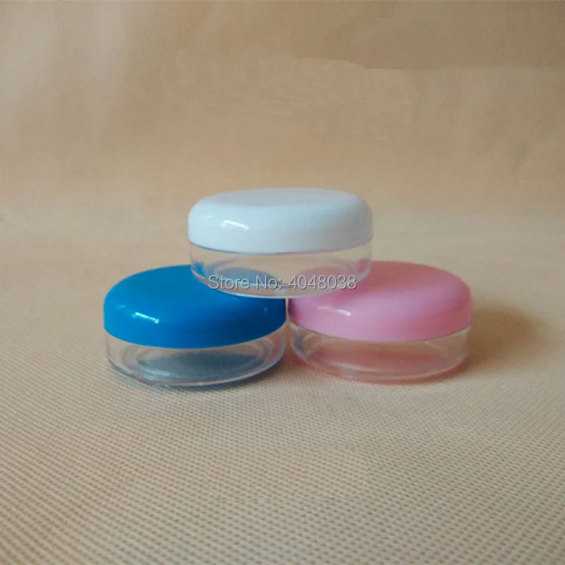 Cosmetic Empty Bottle Facial Cream Jar Makeup Refillable Box Facial Scrub Eye Cream Jar with Screw Cap Portable Plastic Box 15 G (2)