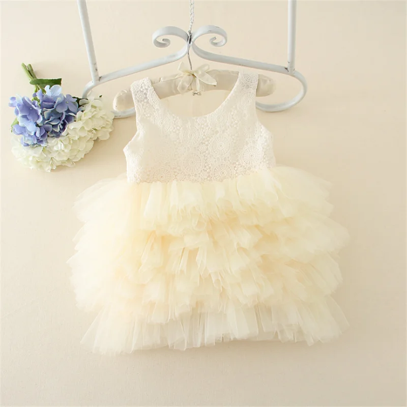 5p390 5pcs lot Baby Girls Dress 2017 New tutu dresses wedding dresses fashion Wholesale Baby Boutique Clothing