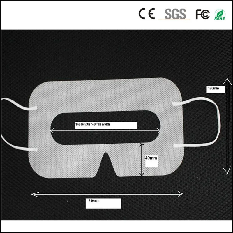 Linhuipad Wholesale 2000pcs Protective VR Hygiene Eye Mask White