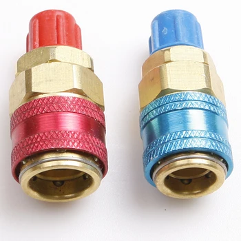 

Car Auto R134A/R12/R22 Air Conditioning Refrigerant Charging Hoses Quick Coupler Adjustable Oil&Dye Injector Manifold Gauge Set