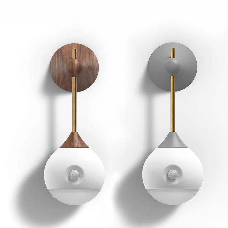 

Creative Lamp Night Light Mini Ball Rotating Smart Charging Night Lights With Light Sensor and Infrared Detection Lamp