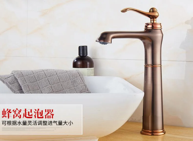 Новое поступление Роскошные Высокое качество латунный материал современный дизайн Рим бронзовый Готовые ванной комнате раковина