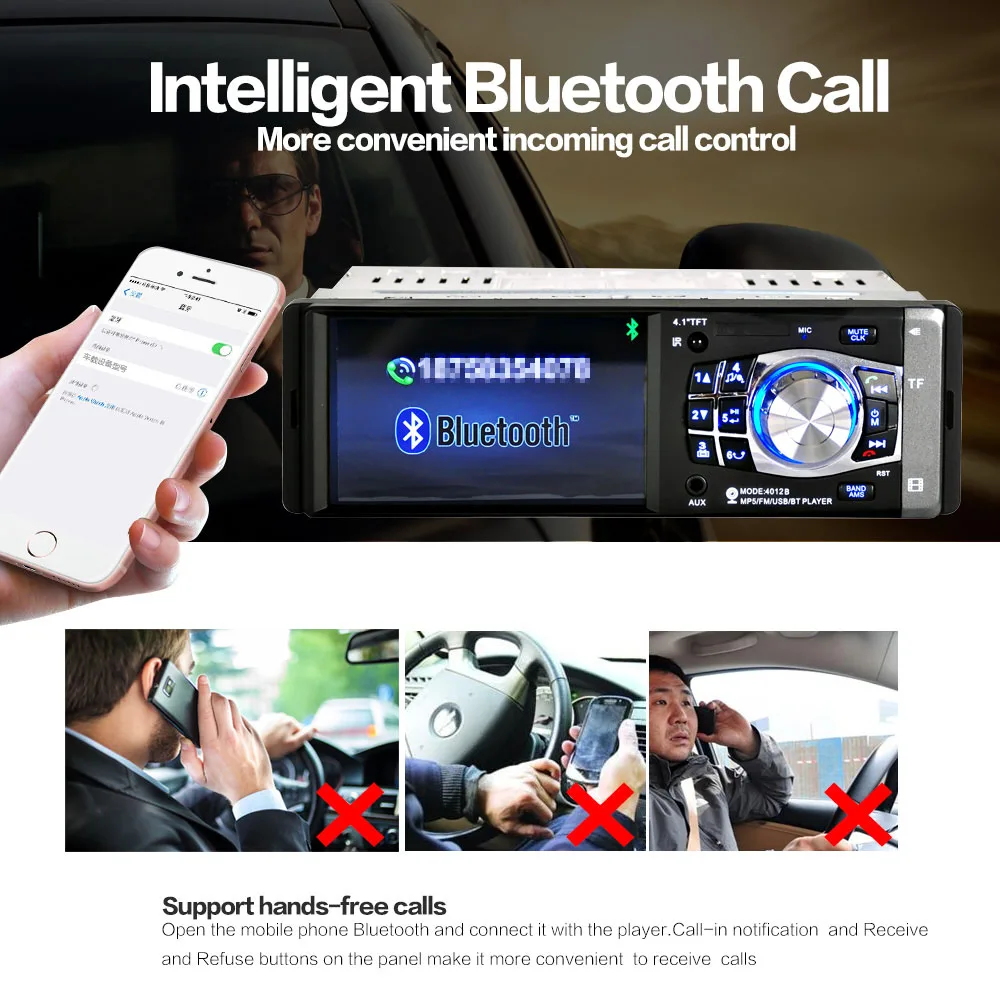 

Radio Car Autoradio 1 Din Bluetooth SD MP3 Player Coche Radios Estereo Poste Para Auto Audio Stereo Carro Samochodowe Automotivo