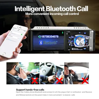 

Radio Car Autoradio 1 Din Bluetooth SD MP3 Player Coche Radios Poste Para Auto Audio Stereo Carro Samochodowe Automotivo