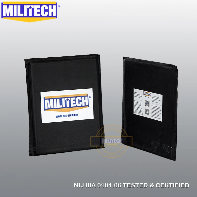 MILITECH 10x12 и 6x8 пар набор арамидных баллистических панелей пуленепробиваемые пластины вставки бронежилеты мягкие доспехи NIJ уровень IIIA 3A