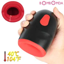 2019 Pussy Sucker Heating Automatic Oral Sex Machine Male Masturbator Cup Glans Vibrator Stamina Trainer Penis ex Toys for Men