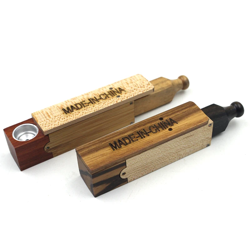 Fashion Smoke Creative Redwood Telescopic Slide Pipes Portable Creative