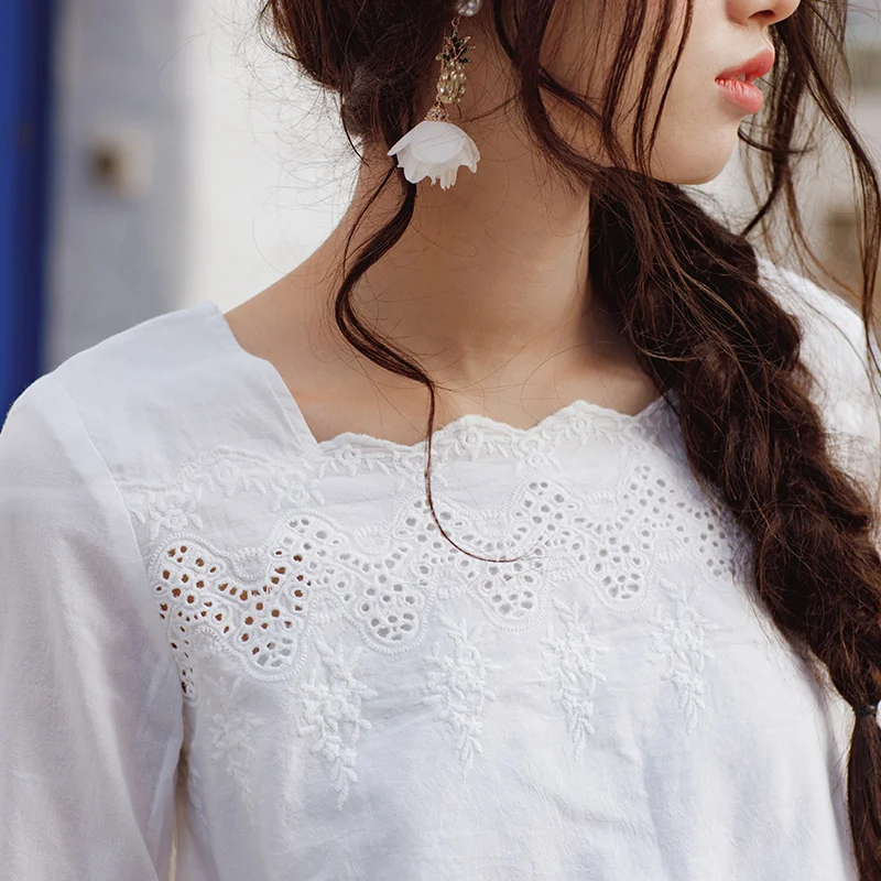  INMAN Spring Flower Design Clothes Shirt Women Blouse Women Women Tops