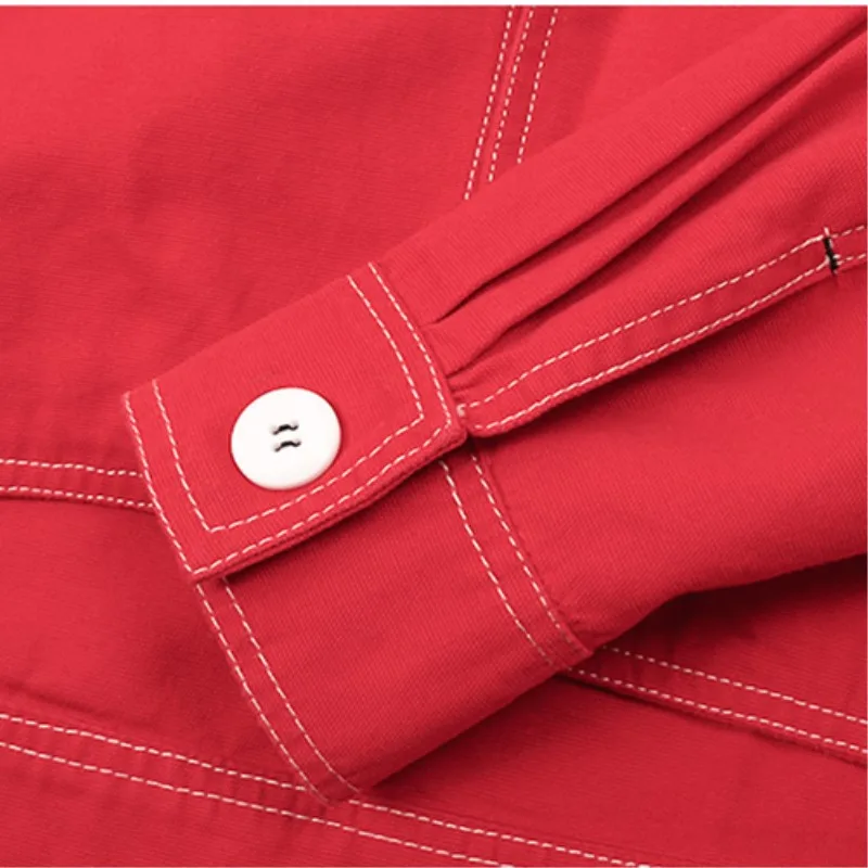 Autumn Women Denim Jacket 2018 New Loose Cowboy Wild Jacket Suit Collar Pocket Decoration Long Sleeve Short Denim Jackets Z126