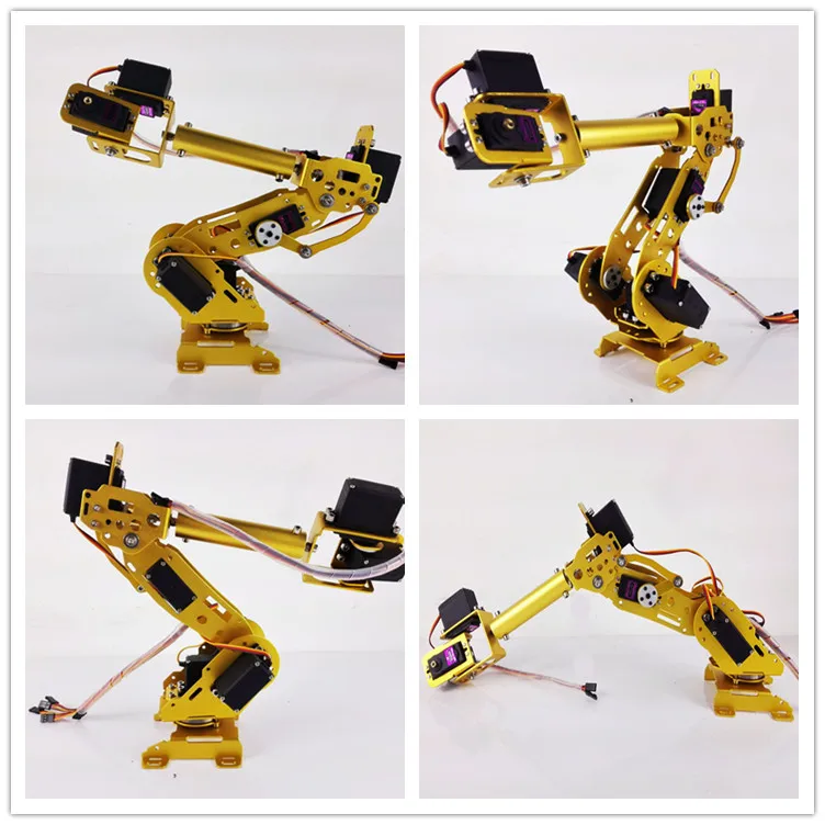 Abb цветная рука робота промышленный робот модель 7 DOF рука робота рама полностью алюминиевая Роботизированная рука стойка 7 сервоприводов Вращающаяся база MG996R