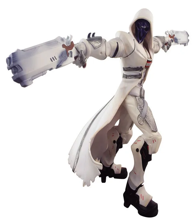 OW black/ white Reaper Genji Soldier 76 фигурки персонажей 26-30 см Статуэтка из ПВХ(китайская версия - Цвет: 1