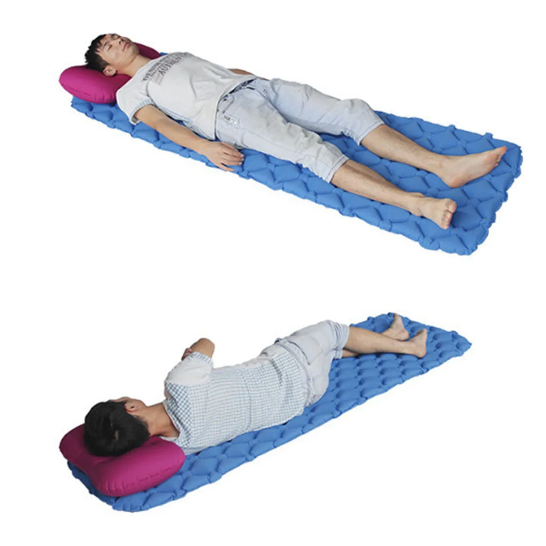 جديد التخييم حصيرة نفخ وسادة النوم خفيفة سجادة أرضية توضع خارج المنزل سجادة للرحلات المحمولة نفخ وسادة للماء سجادة أرضية توضع خارج المنزل خص...