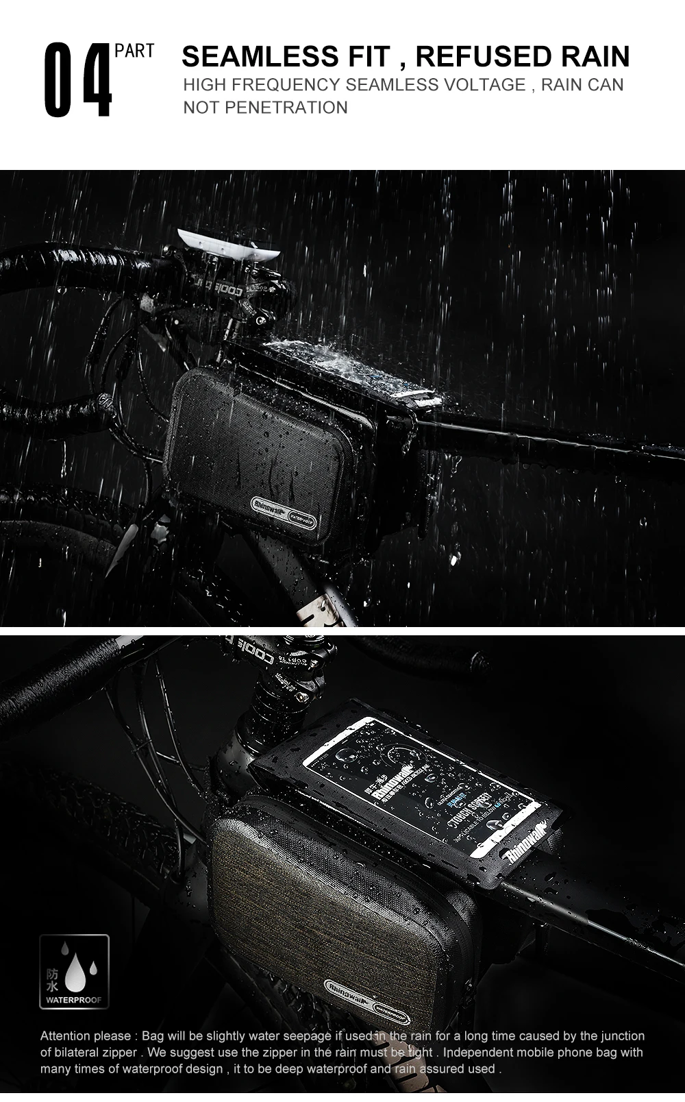 Flash Deal Rhinowalk Bicycle Frame Tube Bag Cycling Double Pouch Road Bike Top Tube Pannier MTB Full Waterproof 6 Inches Cellphone Bag Pack 13 Flash Deal Rhinowalk Bicycle Frame Tube Bag Cycling Double Pouch Road Bike Top Tube Pannier MTB Full Waterproof 6 Inches Cellphone Bag Pack 13