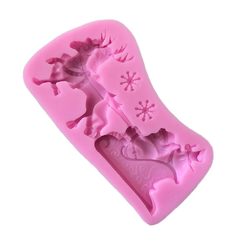 

3D Christmas Silicone Cake Mold Fondant Craft Candy Cookie Chocolate Embossing Mold Baking Pastry Decorating Tools