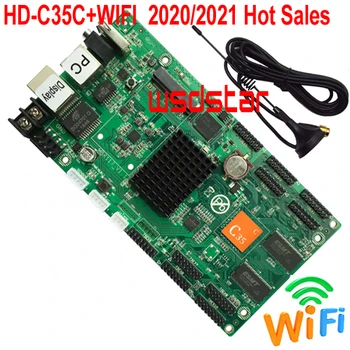 

HD-C35C+WIFI 10*HUB75E Support 1/32 Lan+USB asynchronous full color P1 P2 P3 P4 P5 P6 P7.62 LED screen control card 1024*512