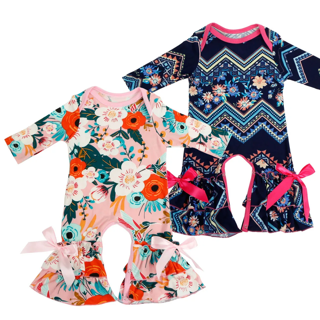 

winter baby new milk silk jumpsuit infants climb clothes baby outfit cute long sleeve ruffle rompers clothing sets