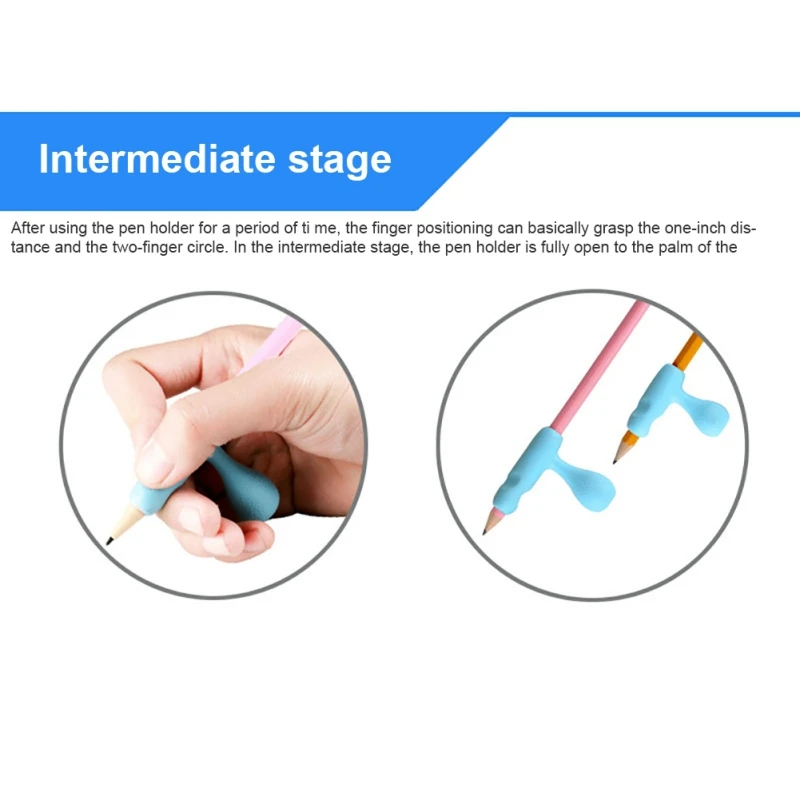 Три пальца защита большого пальца обертывание карандаш держатель детский сад Детская гелевая ручка для письма ручка коррекция осанки инструмент