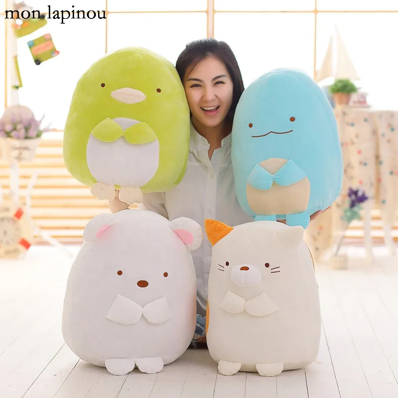 Sumikko Gurashi плюшевые игрушки японского аниме Био Угловой мягкая подушка кошки и динозавра Медведь детские игрушки детские мягкие куклы