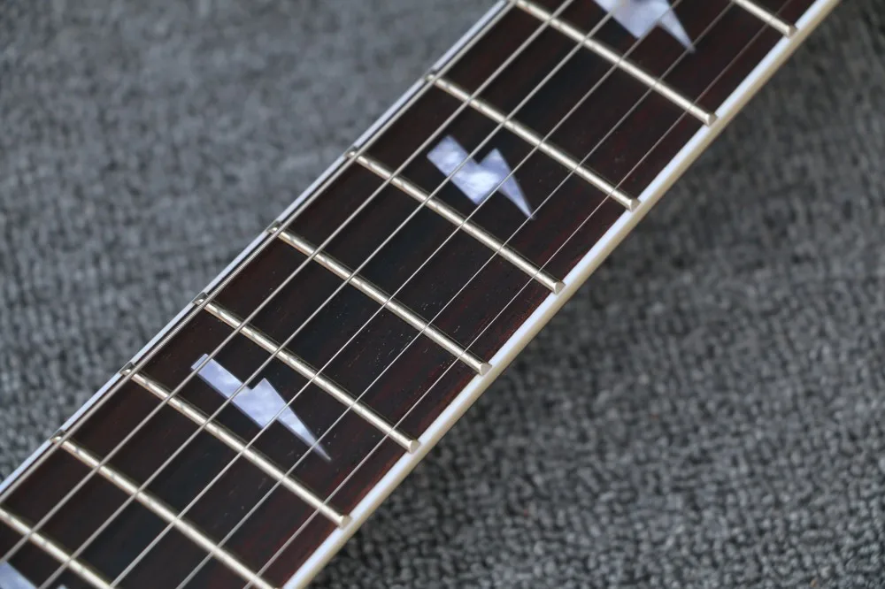 2018 new style custom Chibson maple top electric guitar,ebony fretboard&binding nibs,High