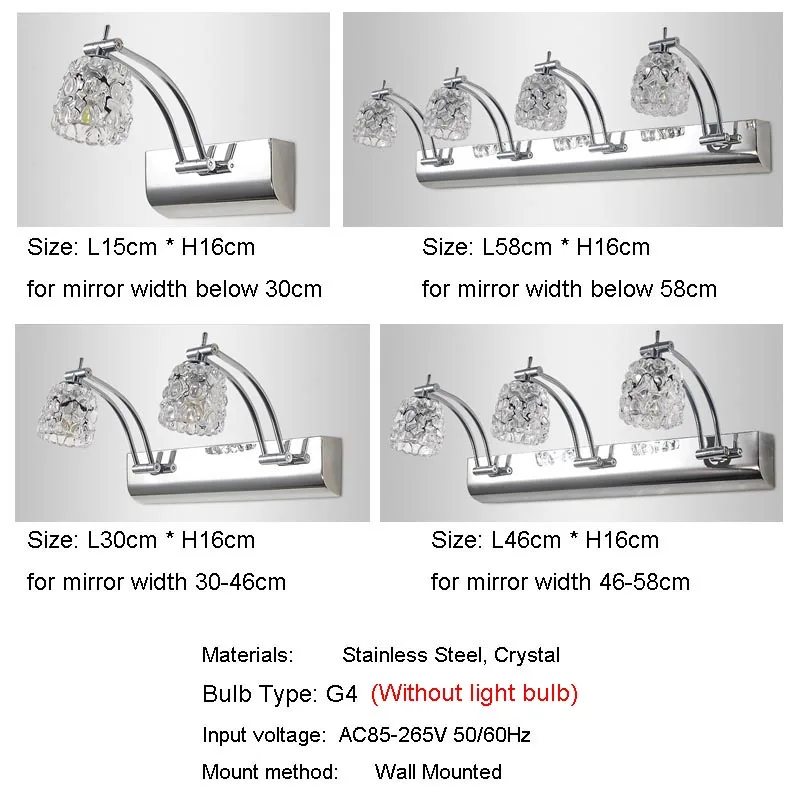 110 فولت-240 فولت k9 كريستال الحديثة أدى الجدار مصباح ضوء مرآة الحمام الغرور مرآة الأمامية الإضاءة شنت الجدار الشمعدانات 110 فولت-240 فولت k9 كريستال الحديثة أدى الجدار مصباح ضوء مرآة الحمام الغرور مرآة الأمامية الإضاءة شنت الجدار الشمعدانات