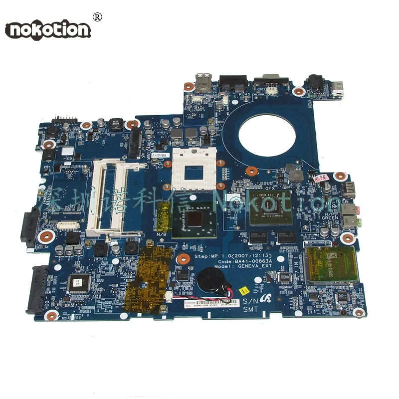 

NOKOTION BA41-00863A laptop motherboard For samsung NP-R700 R700 965PM DDR2 Gefore Graphics Main board Free cpu works