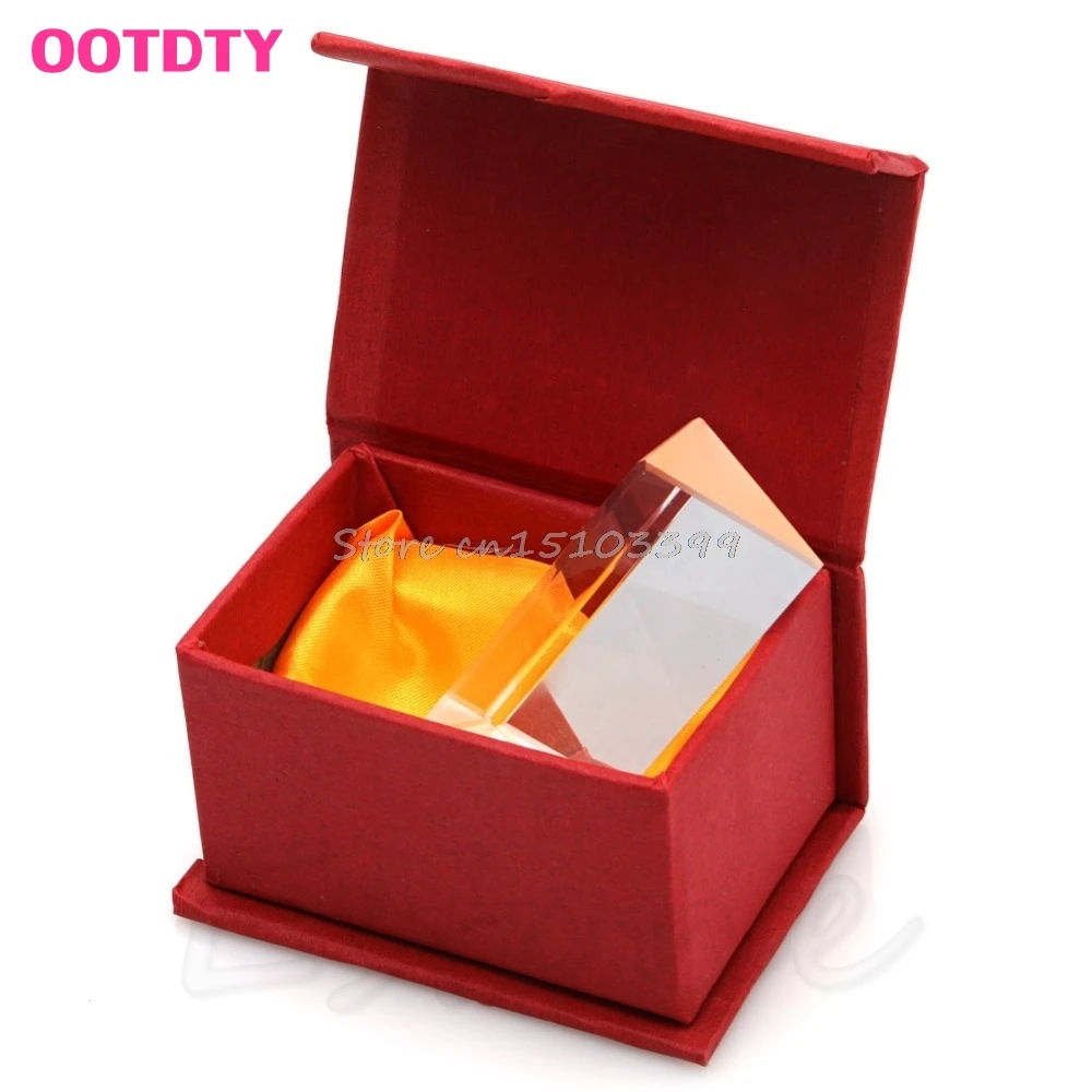 5CM Triangular Prism Teaching Optical Glass Triple Physics Light Spectrum New G08 Whosale&DropShip|triangular prism|optical glass prismoptical prism