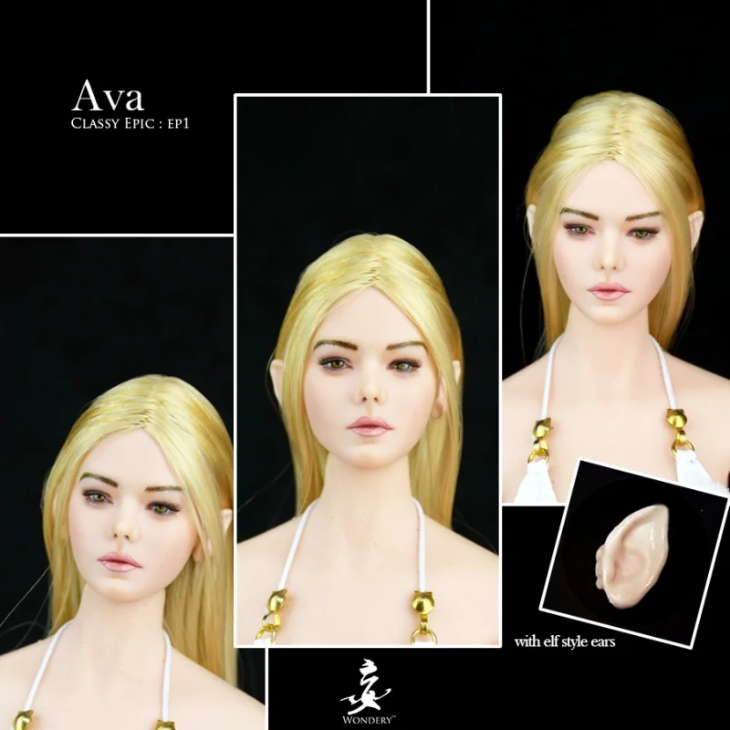 

Wondery 1/6 Beauty Sexy EP1 Ava EP2 Daeris Head Sculpt for 12" Phicen Tbleague Jiaoudoll Action Figure DIY