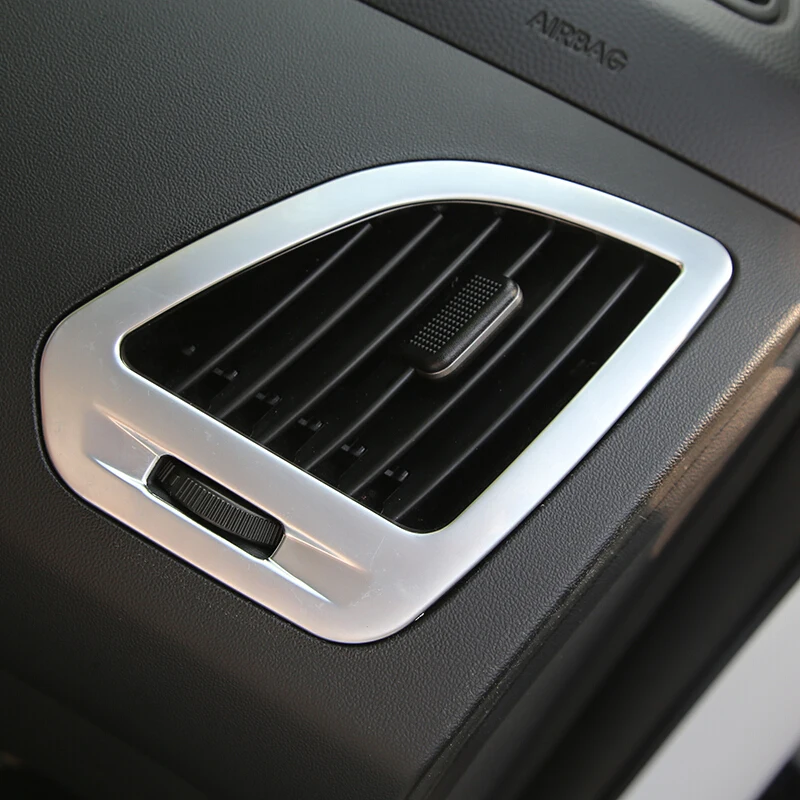 

ABS Matte For Hyundai Tucson 2011-2015 Front Air Condition Vent Trim Outlet Cover Decoration Inner Styling Car Accessories 2pcs