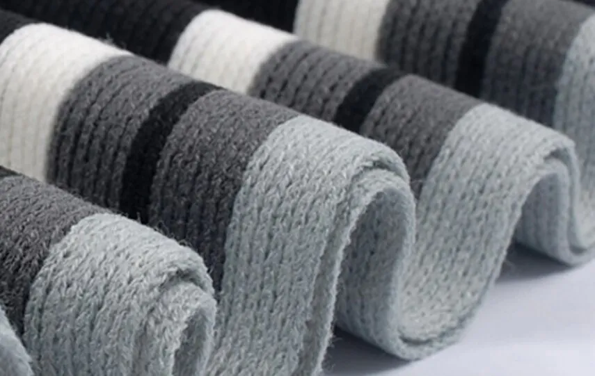 hair scarf for men Autumn Winter Fashion Top Grade Classic Striped Woolen Scarf Macrochaeta Thickness Black&White&Gray Scarves Gift Set Man Muffler black scarf mens