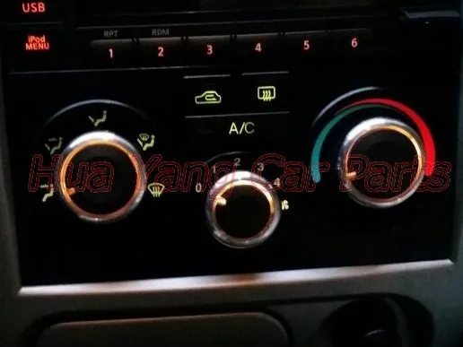 Для hyundai Verna 3 шт./компл. кондиционер воздуха из алюминиевого сплава AC Ручка кнопка управления тепла Аксессуары
