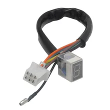 7- Line Red Modified Motorcycle Digital LED Gear Indicator Shift Lever Sensor