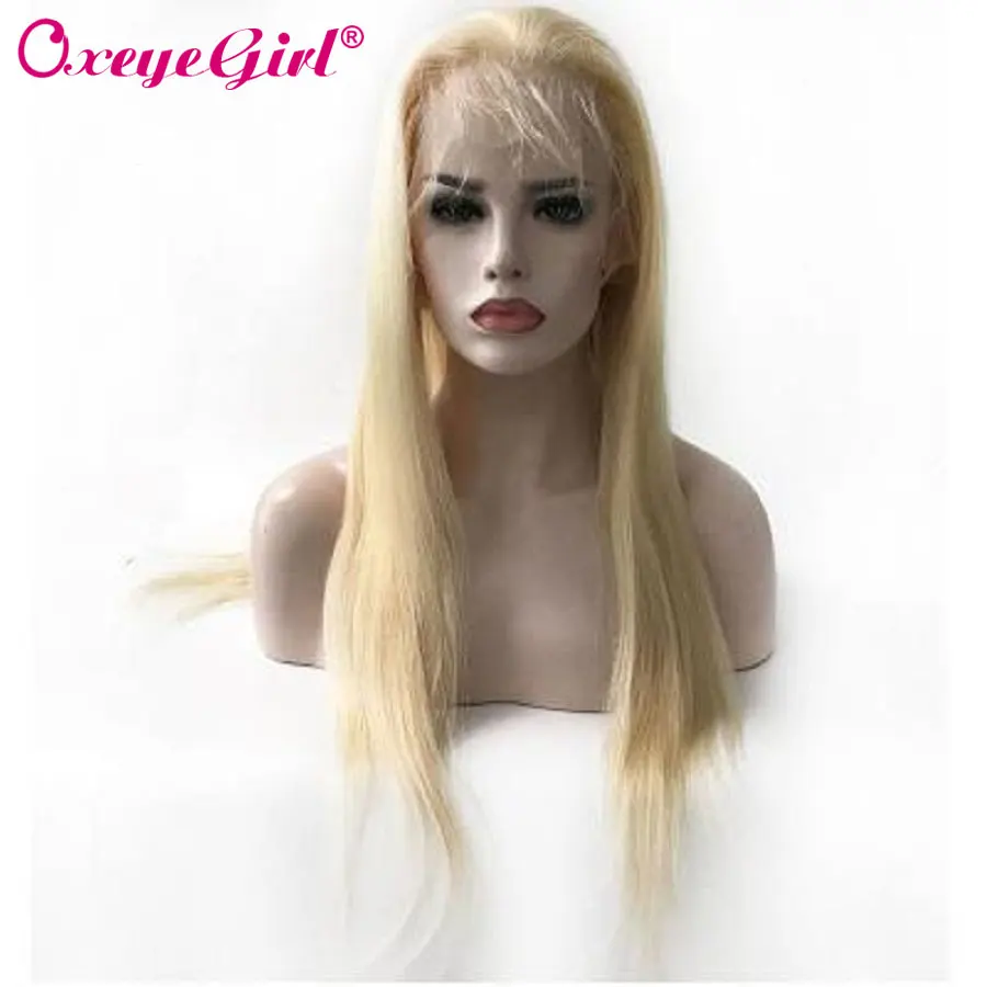 Oxeye девушка перуанский парик прямые 613 синтетические волосы на кружеве парик блондинка человеческие волосы парик Remy прозрачный кружево