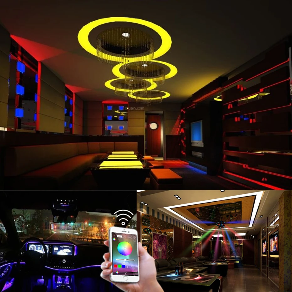 

Mini Led Strip Light Controller RGB DC 5-24V Smart Music Remote Control For Led Light Wireless Bluetooth Controller 12V Lighting