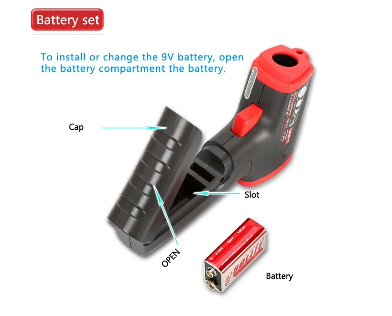 UNI-T UT300S Инфракрасный цифровой термометр промышленный бесконтактный термометр Цифровой Пистолет прибор для измерения температуры