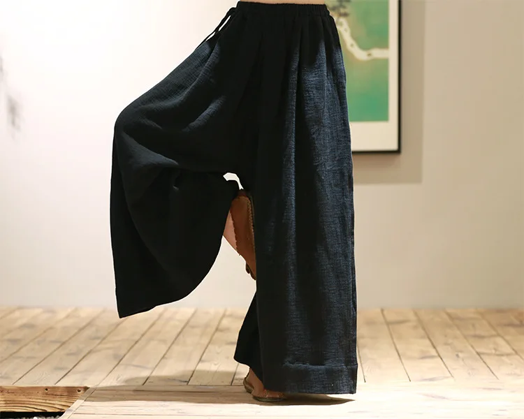 Casual Blue Mujer Retro Black Más wine Algodón Tamaño Red Pantalones Cintura Ocasionales Largo navy Mujeres Femeninos Elástico Mobtrs FBxAqZpfpn