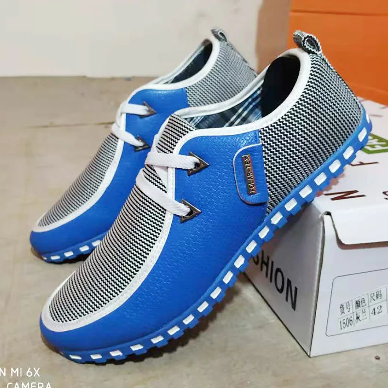 2019 Spring Autumn Mens Shoes Casual Low Heels Flat Black Shoes Fashion Classic Shoes Light Breathable White Sneakers Size 39-46