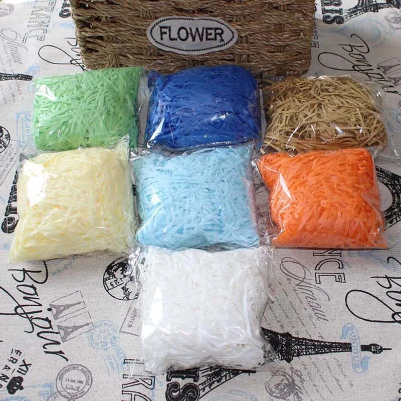 

DIY Paper Raffia Shredded Crinkle Paper Confetti Gifts/Box Filling Material Birthday/Wedding Party Decoration Supplies