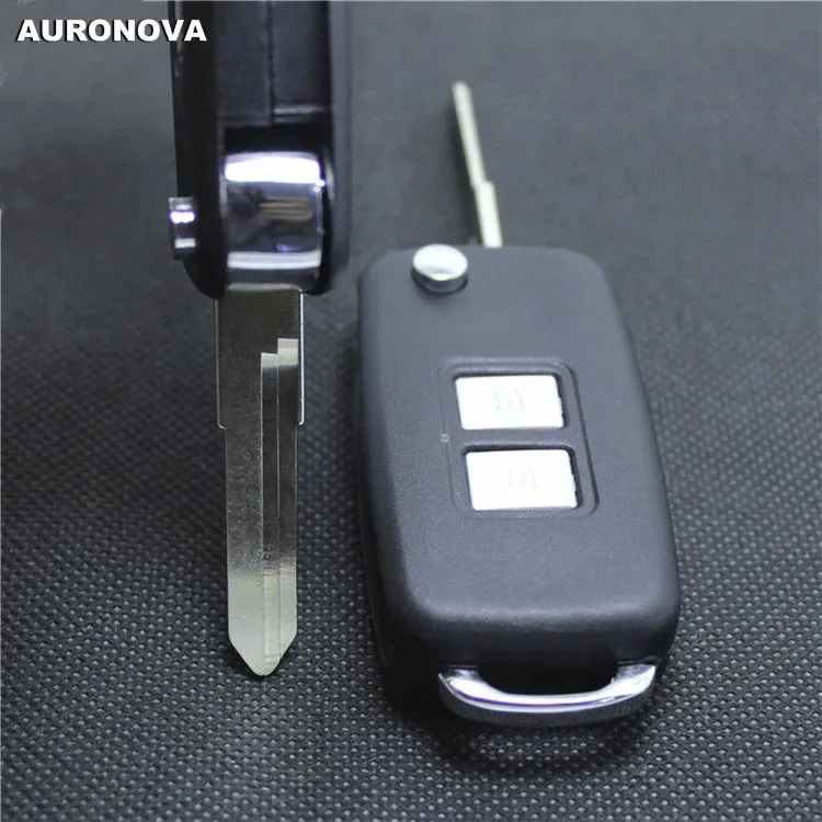 Auronnova для Chery QQ Vw Jetta откидной складной ключ 2 кнопки модифицированный Автомобильный ключ чехол