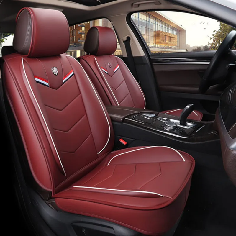 Кожаные универсальные чехлы для автомобильных сидений hyundai tucson veloster veracruz verna solaris