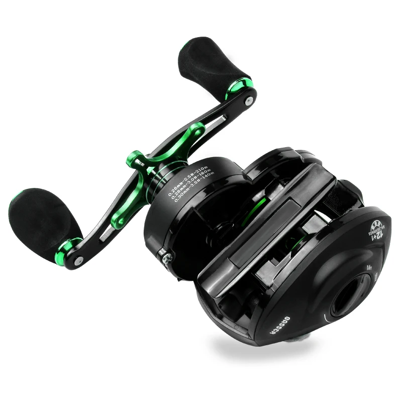 Baitcasting катушка 8 1: 1 12 + 1BB бас Рыболовная кг Макс Перетащите Левая Правая рука
