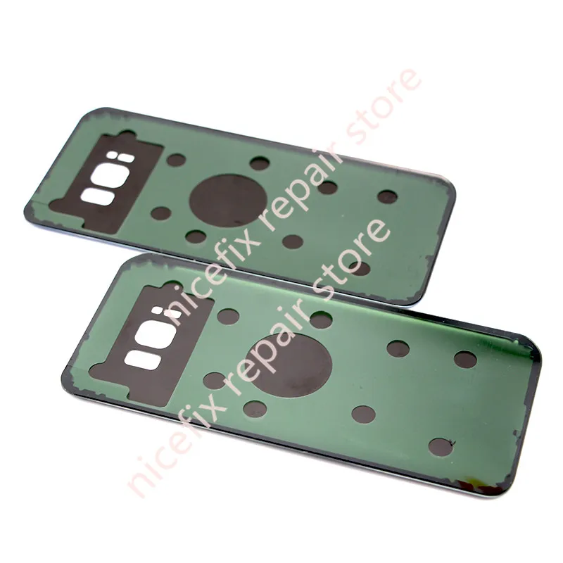 Для SAMSUNG Galaxy S8 G950F/S8 Plus G955F задняя крышка для аккумулятора стекла Корпус чехол