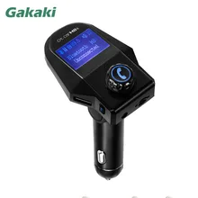 Gakaki Hands-Free Bluetooth-гарнитуры для авто fm-передатчик Радио адаптер aux приемник USB Зарядное устройство 2 Порты зарядки телефона MP3 Динамик