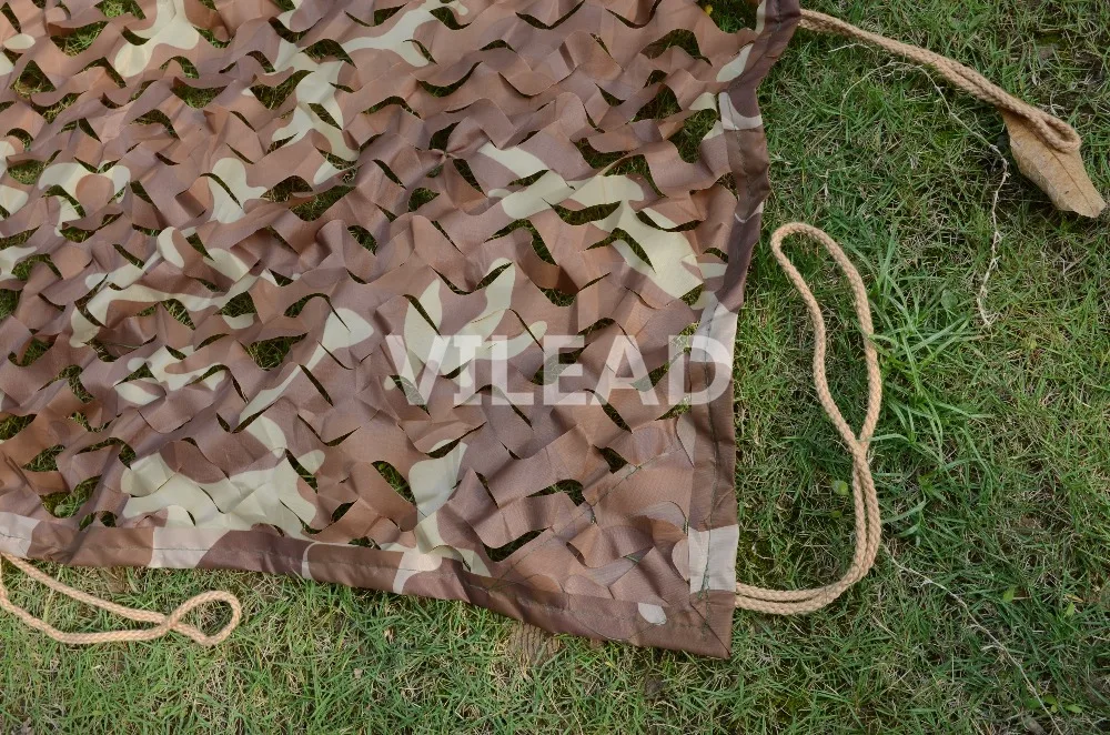 VILEAD 2,5 м x 2 м(8FT x 6.5FT) пустыня цифровая камуфляжная Военная сеть армейская маскировочная сетка, джунгли укрытие для охоты кемпинга палатка