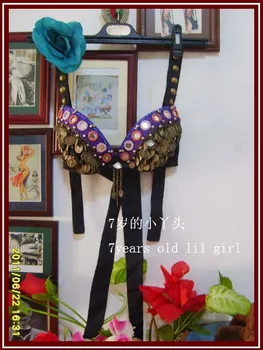 

Tribal belly dance bra B67