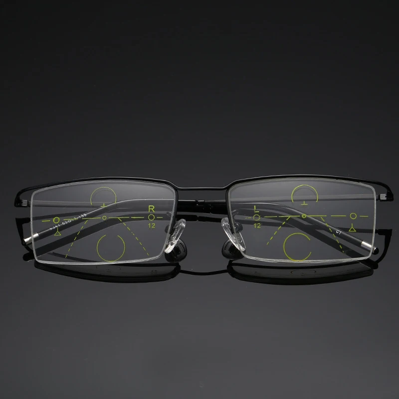 WEARKAPER Сверхлегкий половина F Смарт зум Титан прогрессивные Мультифокальные очки для чтения для мужчин женщин дальнозоркости