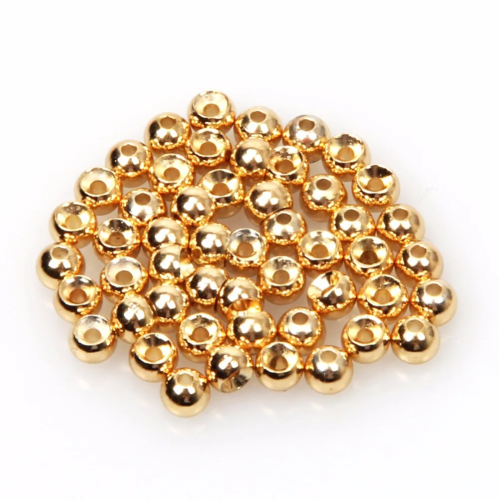 Gold x50 Fly Tying Brass Beads 