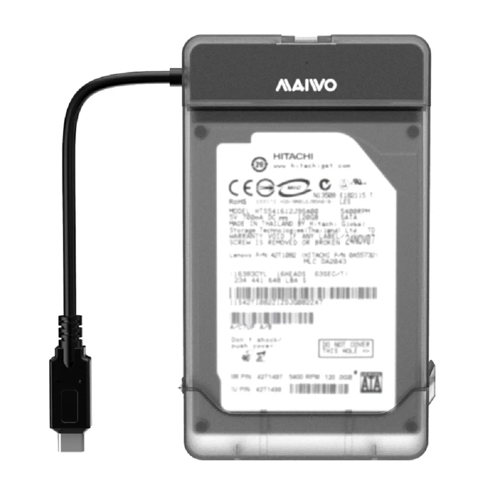 MAIWO K104C 2.5 Inch Usb 3.1 Type-C Hard Drive Enclosure For Desktop / Laptop / Server