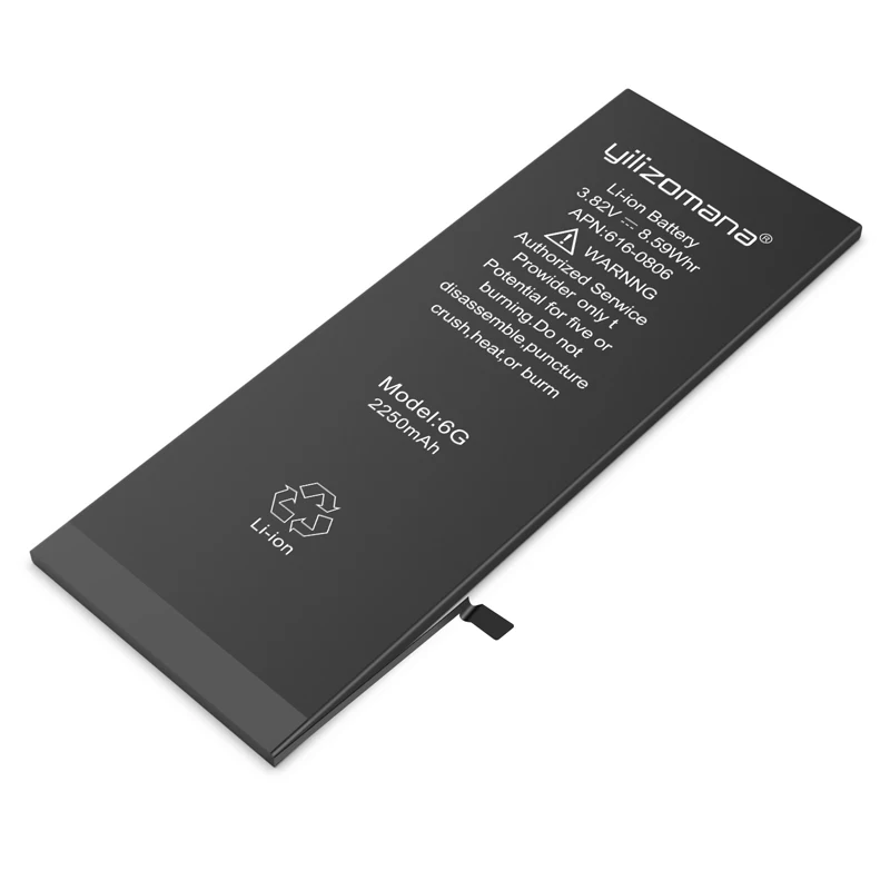 YILIZOMANA, аккумулятор для телефона, высокая емкость, батарея для iPhone 6, 6s, 6plus, 6s Plus, Сменный аккумулятор для телефона, 2250 мА/ч, 3500 мА/ч
