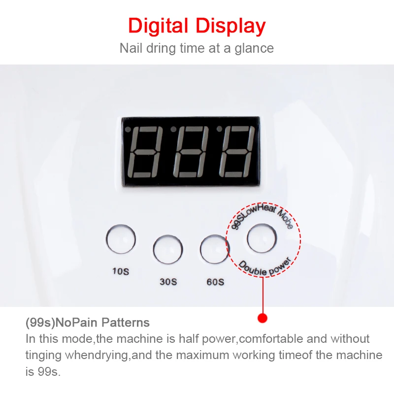 DCOVOR SUN X 54 Вт Сушилка для ногтей УФ-светодиодный светильник с ЖК-дисплеем 36 светодиодный s сушилка лампа для отверждения гель-лака автоматическое распознавание ногтей Маникюрный Инструмент